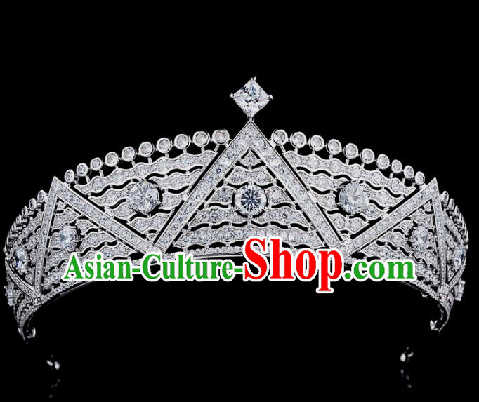 Europe Princess Hair Jewelry Bride Hair Accessories Wedding Zircon Royal Crown