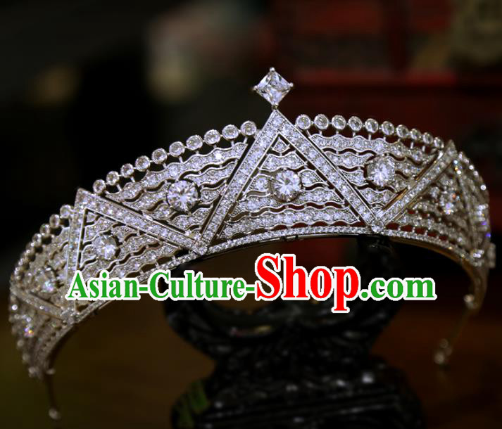 Europe Princess Hair Jewelry Bride Hair Accessories Wedding Zircon Royal Crown