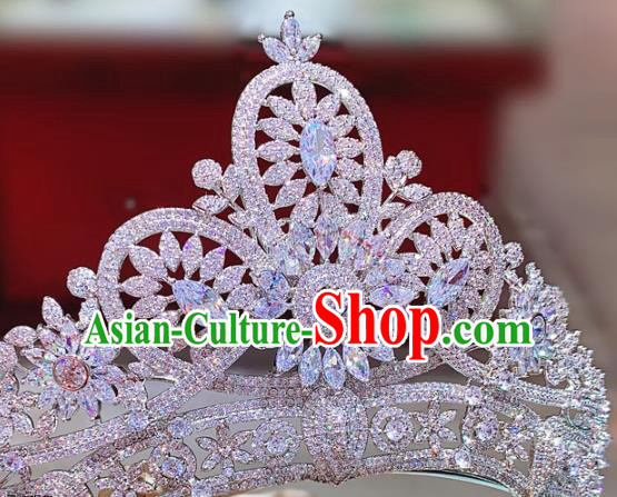 Top Zircon Royal Crown Europe Princess Hair Jewelry Wedding Bride Hair Accessories