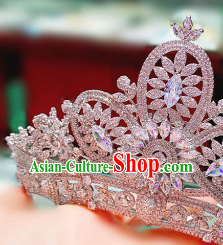 Top Zircon Royal Crown Europe Princess Hair Jewelry Wedding Bride Hair Accessories