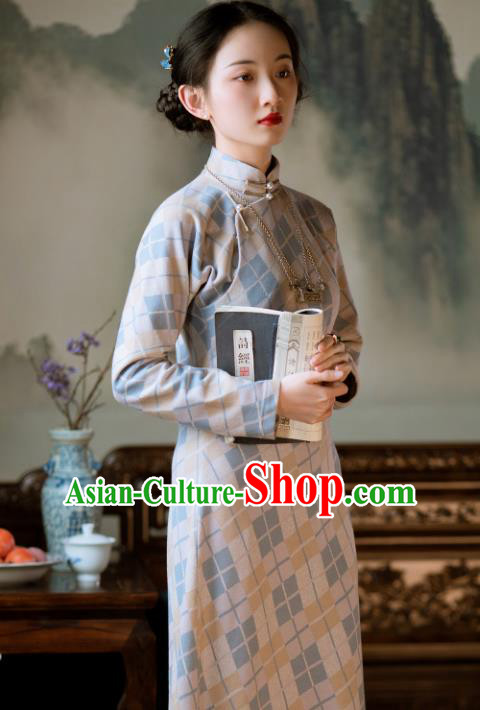 Chinese National Cheongsam Traditional Women Costume Classical Qipao Dress