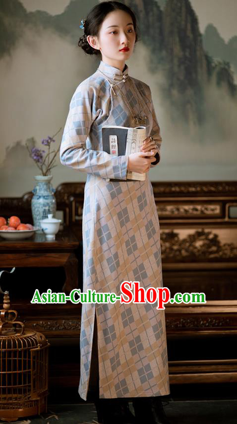 Chinese National Cheongsam Traditional Women Costume Classical Qipao Dress