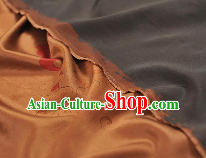 China Classical Gambiered Guangdong Gauze Cheongsam Cloth Traditional Lute Goddess Pattern Silk Fabric
