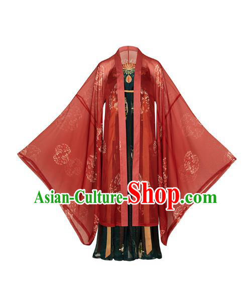 China Tang Dynasty Palace Lady Hanfu Dress Traditional Ancient Court Woman Historical Clothing
