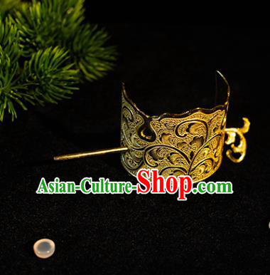 China Tang Dynasty Prince Hair Accessories Ancient Noble Childe Hairdo Crown for Men