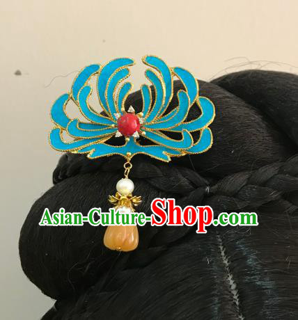 China Ancient Ceregat Pumpkin Hairpin Handmade Hair Accessories Traditional Ming Dynasty Imperial Empress Hair Stick