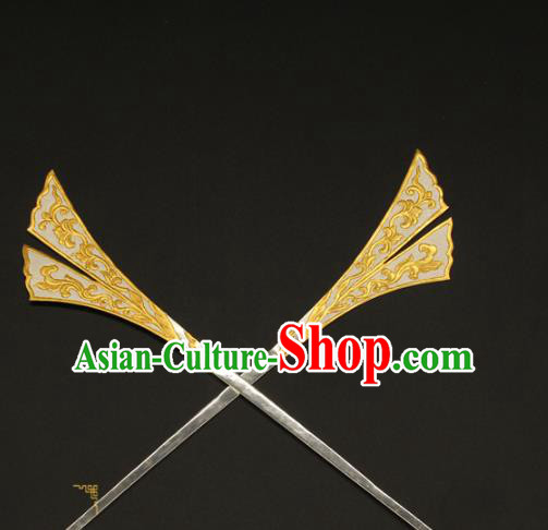 China Traditional Court Hair Stick Ancient Empress Hairpin Handmade Tang Dynasty Hair Accessories