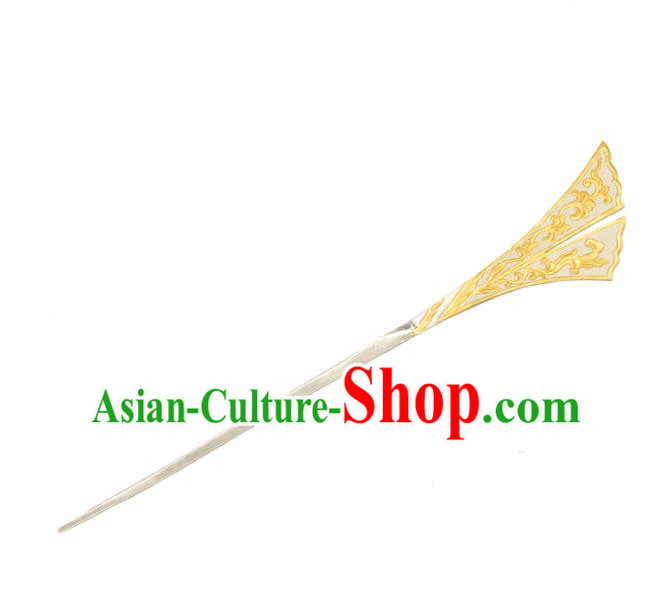 China Traditional Court Hair Stick Ancient Empress Hairpin Handmade Tang Dynasty Hair Accessories