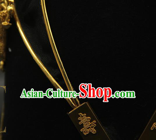 China Ancient Emperor Black Hat Handmade Ming Dynasty Imperial Lord Headwear