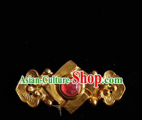 China Handmade Ming Dynasty Hanfu Button Ancient Noble Lady Costume Buckle