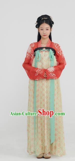 China Ancient Court Lady Hanfu Dress Traditional Tang Dynasty Noble Infanta Historical Clothing