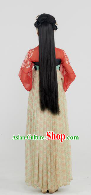 China Ancient Court Lady Hanfu Dress Traditional Tang Dynasty Noble Infanta Historical Clothing
