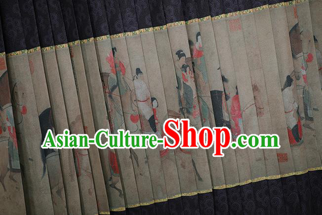 China Traditional Song Dynasty Noble Woman Historical Clothing Ancient Young Mistress Hanfu Dress Costumes
