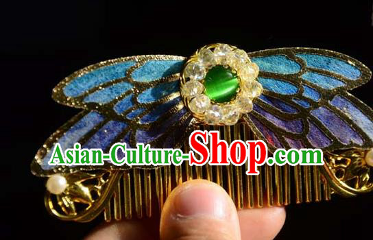 Traditional China Ancient Princess Hair Comb Wedding Hair Ornament Handmade Hairpins Full Set