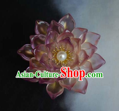 Chinese Ancient Empress Hairpin Traditional Hanfu Lotus Hair Crown Hair Accessories