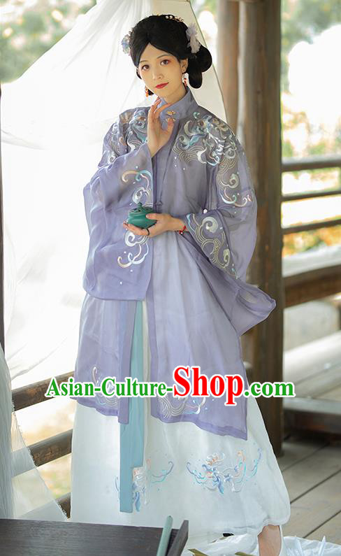 China Ancient Noble Woman Historical Clothing Traditional Ming Dynasty Noble Mistress Hanfu Dresses