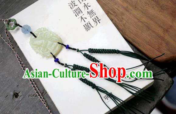 Traditional Waist Accessories Jewelry Handmade China National Tassel Jade Pendant