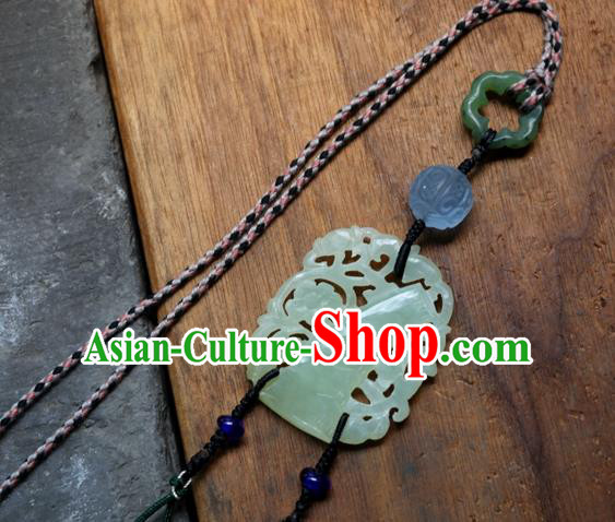 Traditional Waist Accessories Jewelry Handmade China National Tassel Jade Pendant