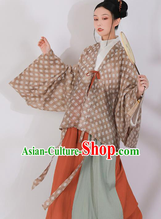 Ancient China Southern and Northern Dynasties Historical Costumes Traditional Jin Dynasty Court Woman Hanfu Clothing