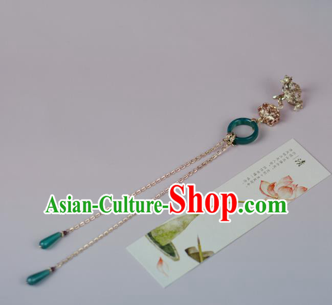 Chinese Handmade Jade Brooch Accessories Traditional Cheongsam Jewelry Pendant