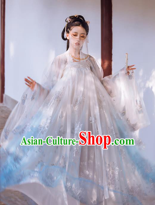 Traditional China Hanfu Dress Ancient Tang Dynasty Princess Historical Clothing Full Set