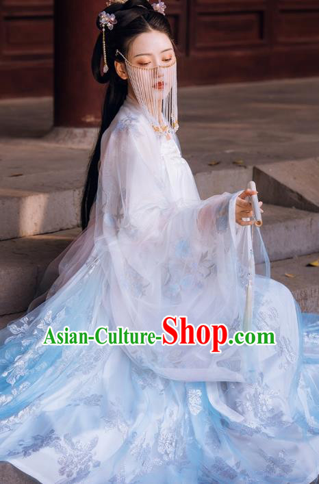 Traditional China Hanfu Dress Ancient Tang Dynasty Princess Historical Clothing Full Set