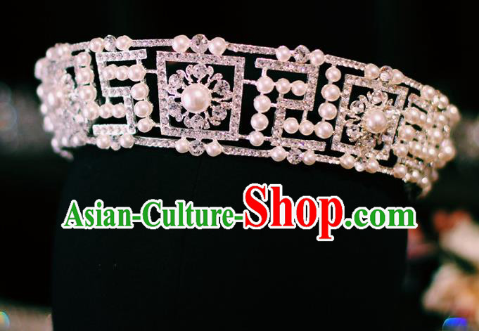 European Court Hair Jewelry Wedding Bride Hair Accessories Baroque Princess Royal Crown