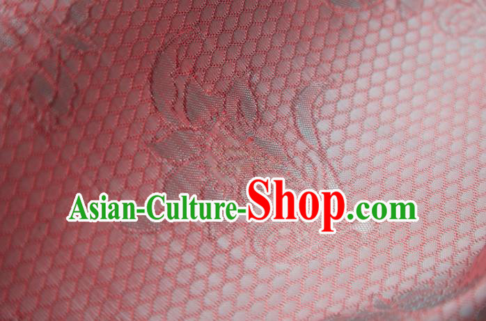 Chinese Classical Scale Pattern Design Pink Song Brocade Fabric Asian Traditional Silk Material