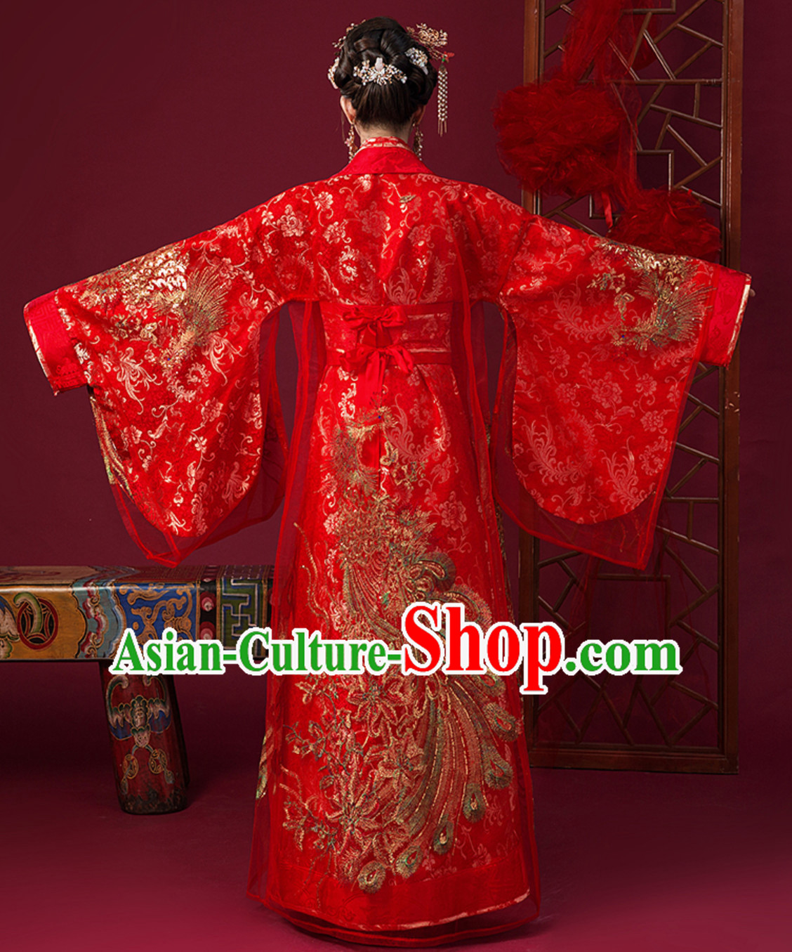 Ancient Chinese Tang Imperial Palace Princess Wedding Dress