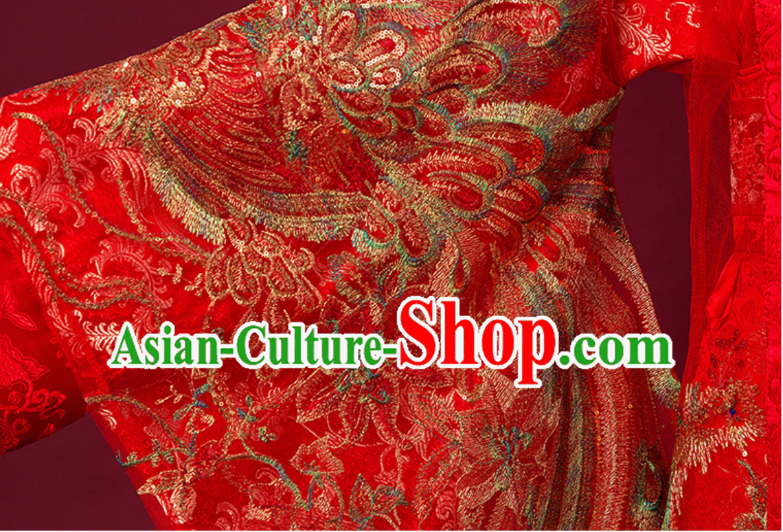 Ancient Chinese Tang Imperial Palace Princess Wedding Dress