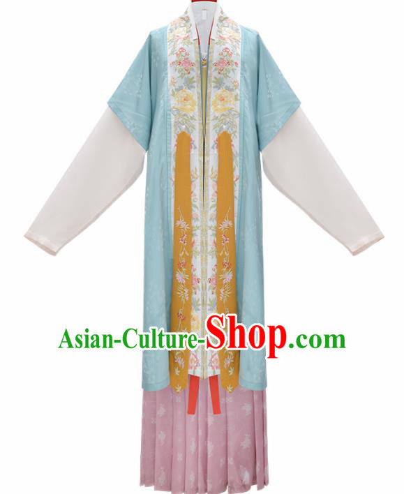 Chinese Ancient Countess Hua Rui Hanfu Dress Traditional Song Dynasty Royal Dowager Costumes for Women