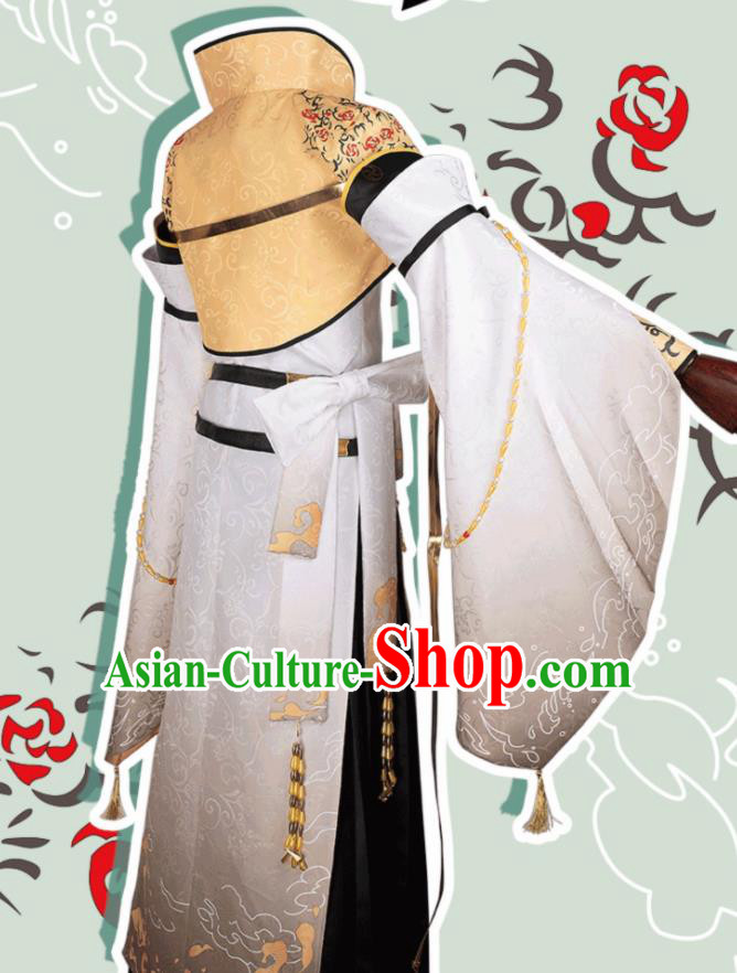 Chinese Cosplay Swordsman Hanfu Cloting Traditional Ancient Prince Costume for Men