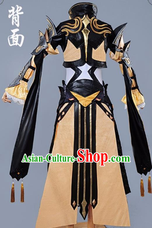 Chinese Cosplay Game Female General Dress Traditional Ancient Swordsman Costume for Women