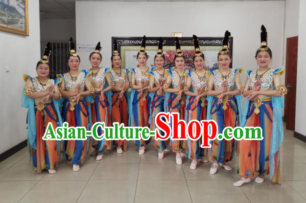 Chinese Classical Dance Dunhuang Flying Apsaras Dress Traditional Stage Show Costume for Women