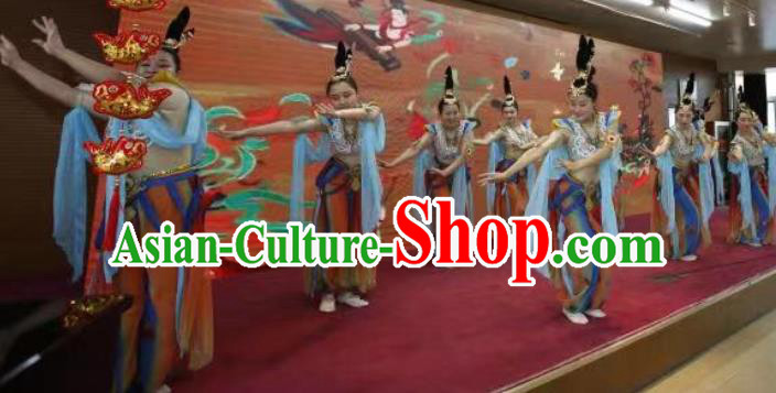 Chinese Classical Dance Dunhuang Flying Apsaras Dress Traditional Stage Show Costume for Women