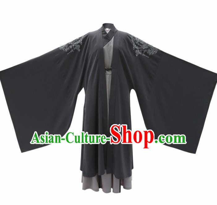 Chinese Ancient Ministry Councillor Embroidered Clothing Traditional Ming Dynasty Scholar Costumes for Men