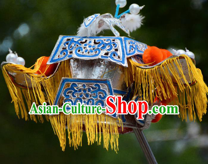 Chinese Traditional Beijing Opera Takefu Hat Ancient God Headwear