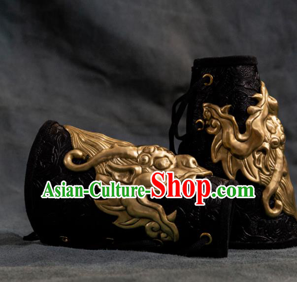 Chinese Traditional Song Dynasty Swordsman Armband Ancient Imperial Bodyguard Gardebras for Men