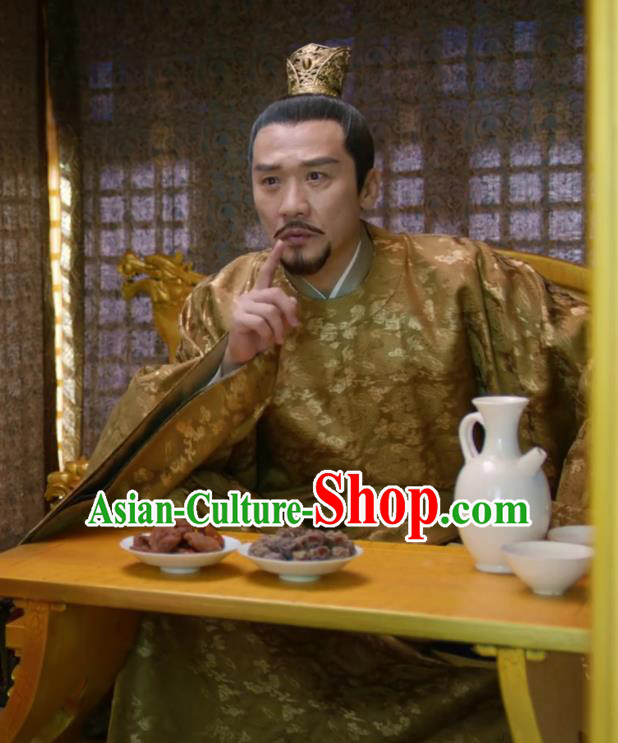 Traditional Chinese Drama Royal Nirvana Ancient Imperator Xiao Jian Clothing Song Dynasty Emperor Costumes for Men
