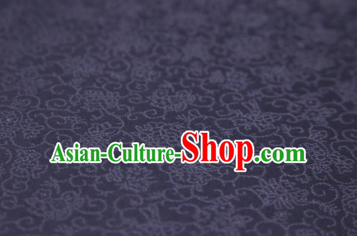 Chinese Classical Plant Pattern Design Purple Mulberry Silk Fabric Asian Traditional Cheongsam Silk Material