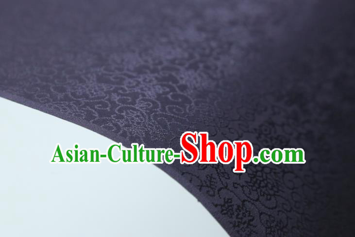 Chinese Classical Plant Pattern Design Purple Mulberry Silk Fabric Asian Traditional Cheongsam Silk Material