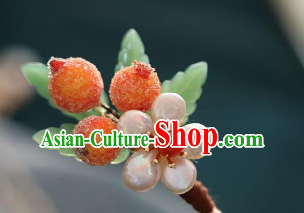 Chinese Handmade Princess Hawthorn Hairpins Ancient Hanfu Hair Accessories for Women