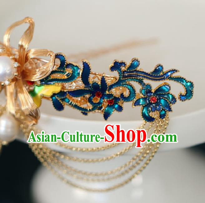 Chinese Handmade Ming Dynasty Princess Hairpins Ancient Hanfu Hair Accessories for Women