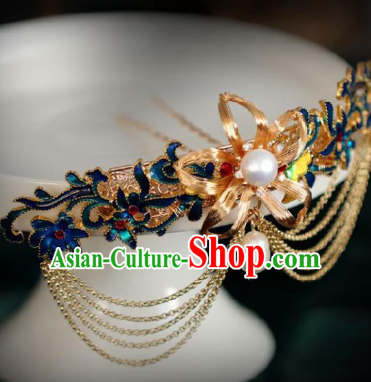 Chinese Handmade Ming Dynasty Princess Hairpins Ancient Hanfu Hair Accessories for Women