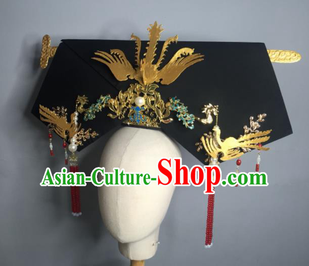 Chinese Handmade Qing Dynasty Manchu Imperial Consort Hairpins Hat Ancient Empress Hair Accessories for Women