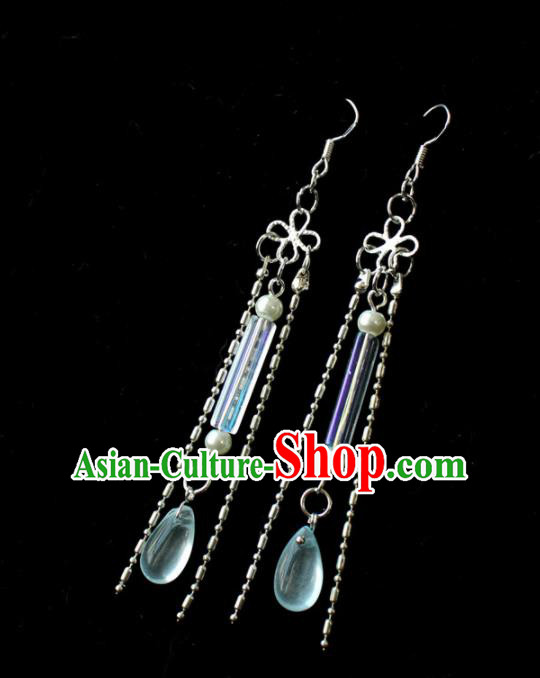 Chinese Traditional Hanfu Earrings Handmade Ancient Princess Ear Accessories for Women
