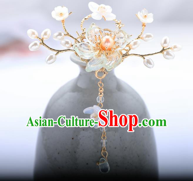 Traditional Handmade Chinese Wedding Bauhinia Hairpins Ancient Bride Hair Accessories for Women