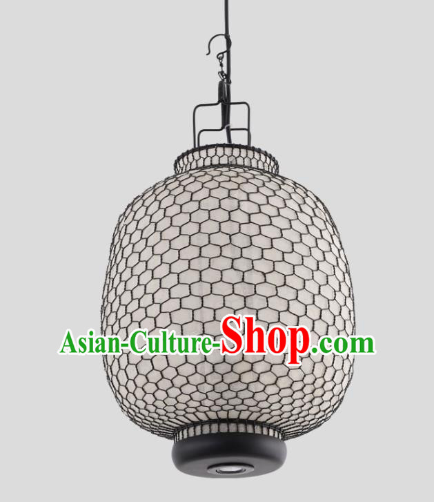 Chinese Traditional Iron Art Pumpkin Hanging Lantern Handmade Lamp Palace Lanterns