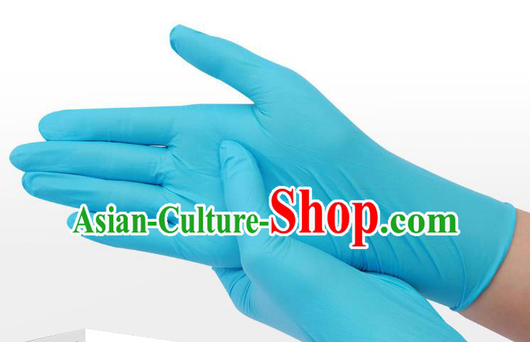 Made In China Disposable Blue Rubber Gloves to Avoid Coronavirus Medical Latex Gloves 100 items