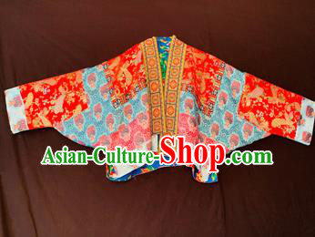 Chinese Traditional Red Brocade Jacket Tang Suit Outer Garment Costume for Women